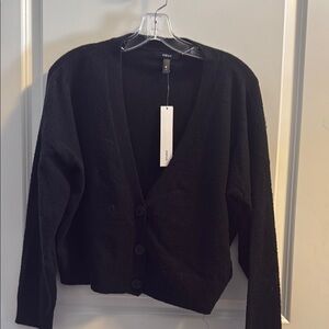 Aqua Women's Black Cardigan Sweater
